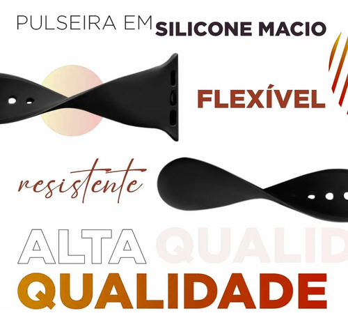 Imagem 4 de 6 de Pulseira Sport Para Apple Watch 38mm 40mm 42mm 44mm