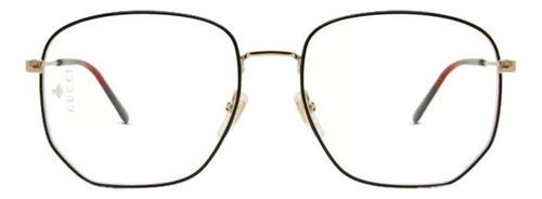 Gafas Graduadas Gucci Octagonal Gg0396o 001 Dorado/negro/ver