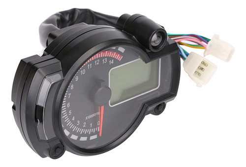 Cuentakilometros Digital Universal Lcd Impermeable Para Moto