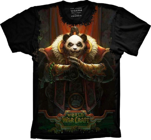 Camiseta Plus Size Jogo - World Of Warcraft - Pandaren