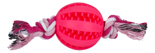 Pelota Dental Interactiva Con Cuerda Para Perros