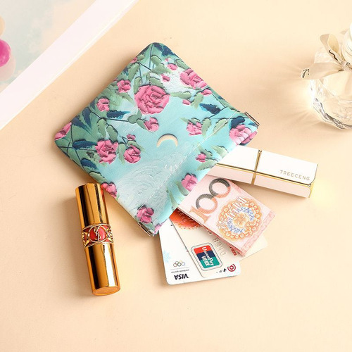 Mini Cosmetic Bag Leather Pattern
