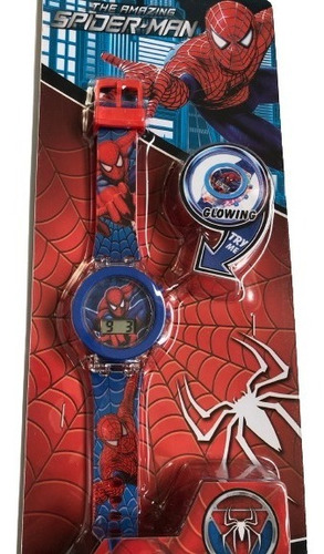 Reloj Spiderman Con Luz Digital Infantil Niño