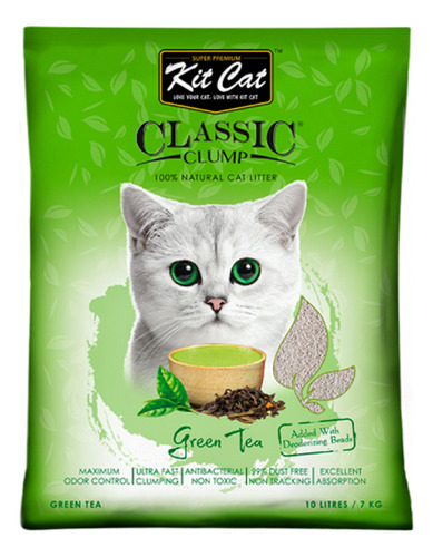 Kit Cat Classic Clump 7kg Aroma Te Verde