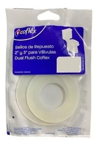 Pack-3-sellos De Repuesto Para Válvulas Dual Flush Blanco