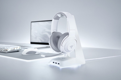 Auriculares gamer Razer Kraken X mercury con luz LED