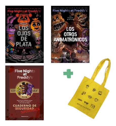 Five Nights 1 Y 2 Novela Grafica + Cuaderno - 2 Libros