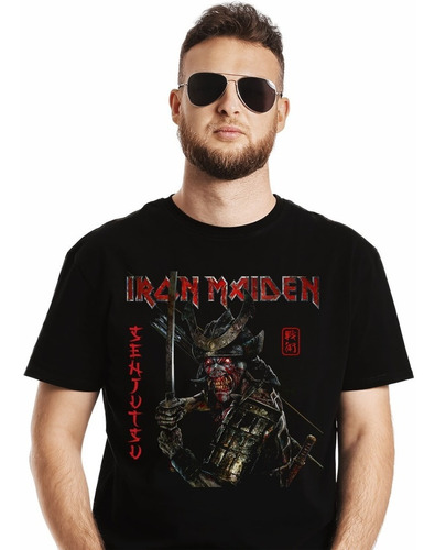 Polera Iron Maiden Senjutsu Metal Impresión Directa