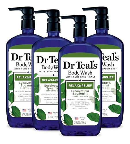 Gel De Baño Dr Teal's Body Wash Con Sal Pura De Epsom, Relaj