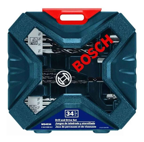 Set Brocas Para Taladro Ideal En Metal X-line 34 Pzs Bosch