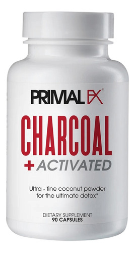Charcoal Actived  Primal  Fx 90 Caps ,