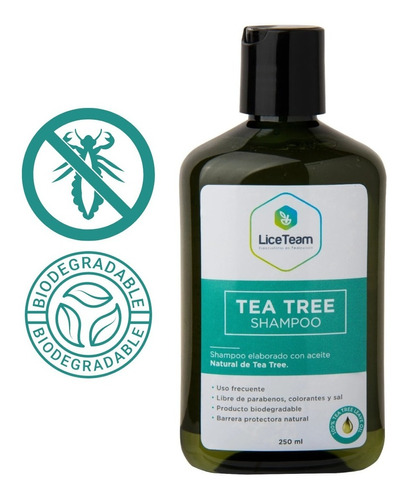 Shampoo De Árbol De Té, Repelente Piojos, Pediculosis Full