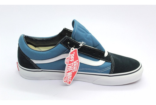 Tenis Vans Old Skool Azul/negro Original 25.5 Al 28.5 Gbl