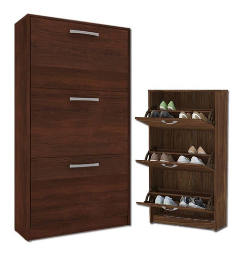 Zapatera - Tabaco - Dormitorio - Mueble - 18 Pares - Lcm