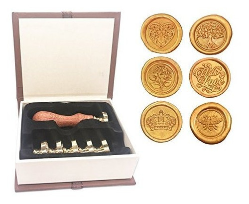 Sello De La Cera Botokon Stamp Set, 6 Piezas Cera De Lacre D