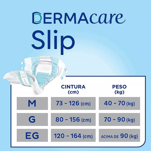 Kit 2 Fraldas Geriátrica Tena Dermacare Slip Jumbo 16 Und.