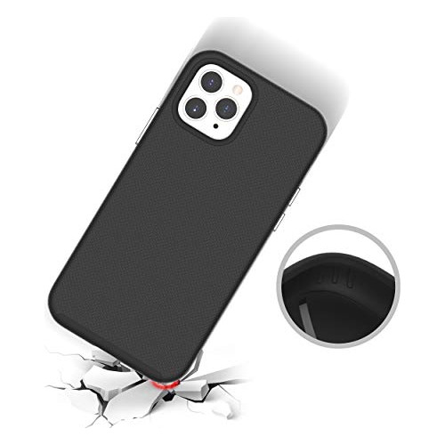 Funda Para iPhone 12 Pro Max Negro Doble Capas-02