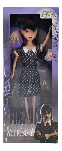 Wednesday Toys Pvc Wednesday Addams Modelo Negro Nuevo Para