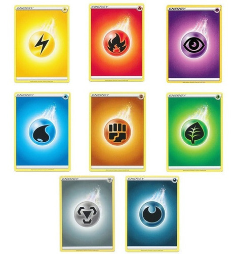 Energías Tcg Pokémon Originales Lote 20 Cartas 
