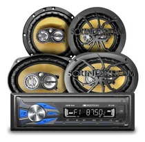 Comprar Kit Autoestéreo Xp-24b+bocinas 6x9+bocinas 6 1\u002F2 Soundstream