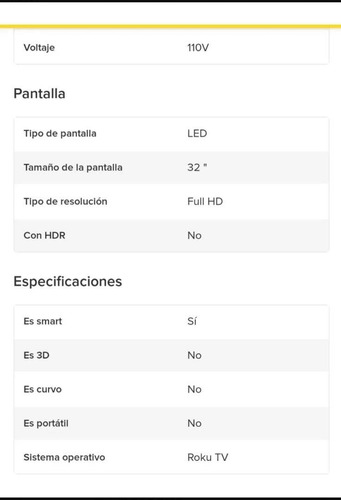 Imagen 8 de 8 de Smart Tv Led Hd Tcl 32 Roku Wifi