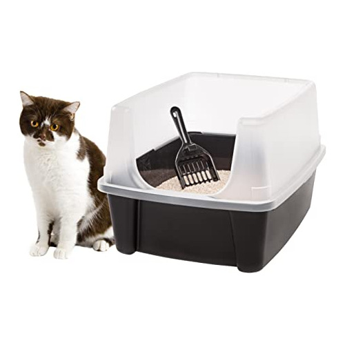 Iris Usa Caja De Litter Cat De Corner Grande Cerrada Wfcwr