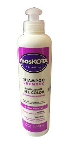 Shampoo Maskota Revitalizante De Color. Extra Blanco. 300ml