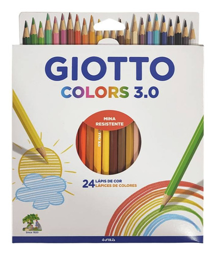 Lapices De Colores Giotto Colors Largos Caja X 24 Pinturitas