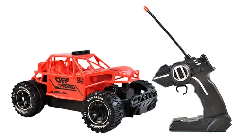 Auto Arenero Todoterreno A Control Remoto, Escala 1:18 Color Rojo