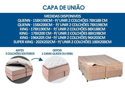 Capa De União Ortobom Orthotel King 1,96x2,05