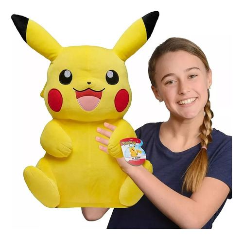 Peluche Pikachu Original Pokémon Pokemon Gigante 62 Cm 