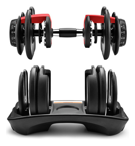 Mancuerna Pesa Ajustable 24 Kg Regulable Gym Base Automatica