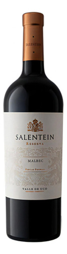 Botella De Vino Tinto Malbec Salentein Reserva 750ml X2u