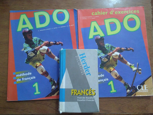 + Diccionario + Ado 1 Cle Frances Francais  Ambos Libros