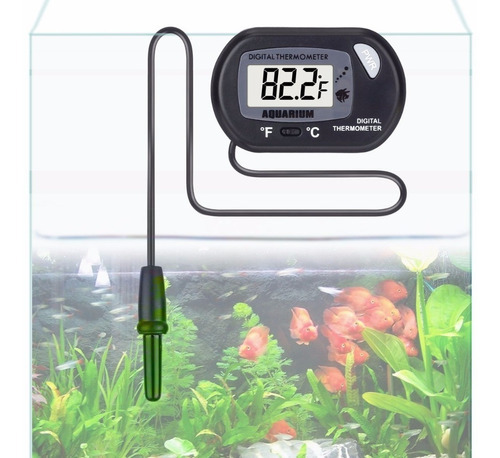 Termmetro Digital Para Peceras Pantalla Lcd Y Sonda