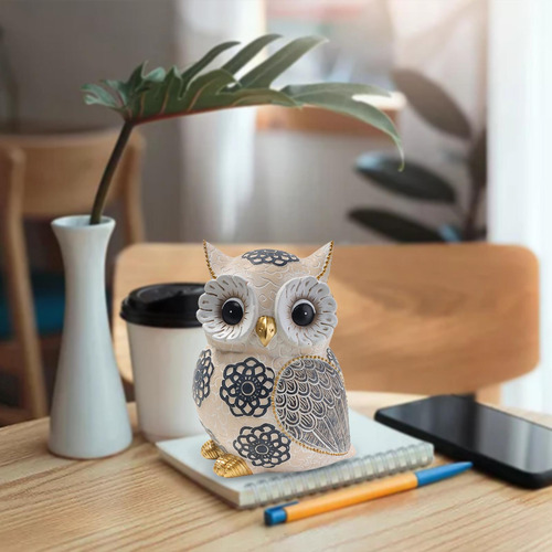 Colección Owl Ornament Art Crafts Escritorio Jardín Búho