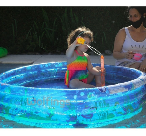 Imagen 3 de 7 de Pileta Inflable Infantil Redonda 122x25 Cm Bebes Verano
