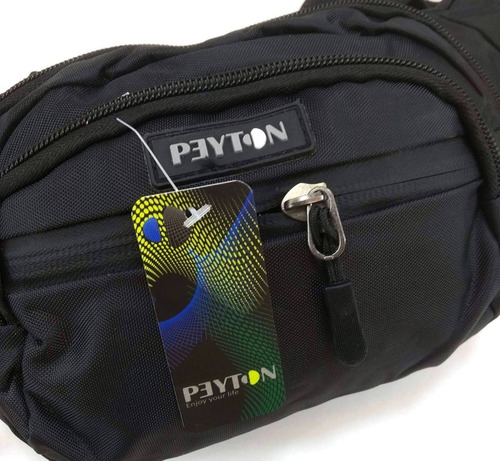 Imagen 6 de 10 de Riñonera Peyton Urbana 4 Cierres Porta Celular Impermeable
