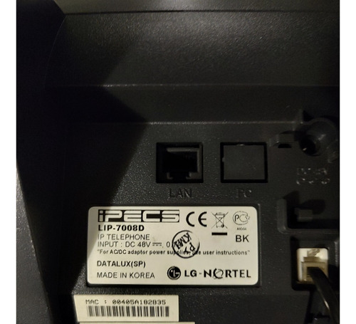 Teléfono Ip Ipecs Lip-7008d Lg-nortel