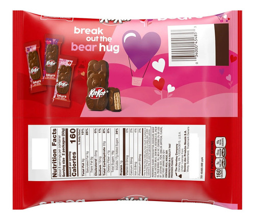 Bears San Valentín Kitkat Chocolate Con Sin Agregado Bolsa 250 g