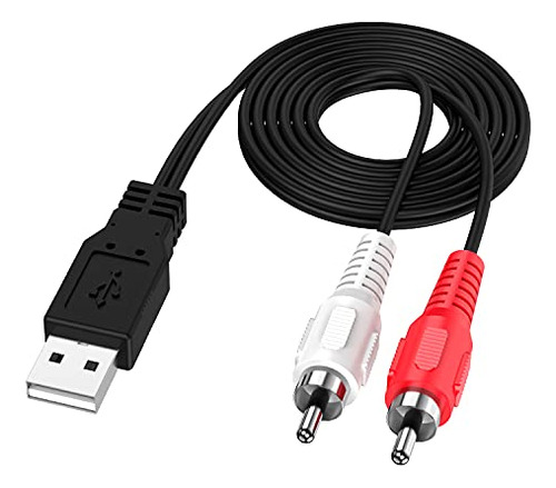 Chengguo Usb 2 0 Hombre A 2 Rca Adaptador De Cable Para Conv