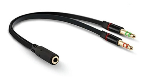 Imagen 4 de 4 de Cable Divisor 1 A 2 Plug 3.5 Splitter Microfono Audifono