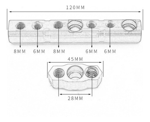 Expansor De Soporte De Extensión De Barra Transversal