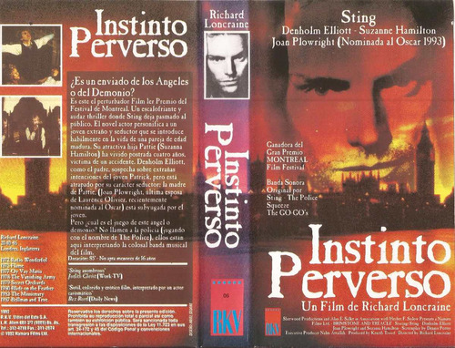 Instinto Perverso Vhs Sting Brimstone & Treacle 1982