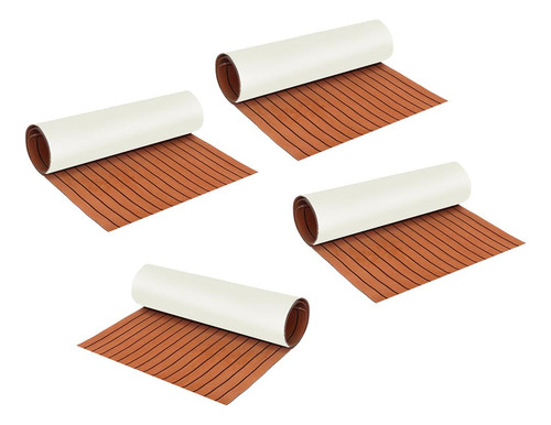 4 Piezas De Cubierta De Teca Eva De Marine De 23 X 94
