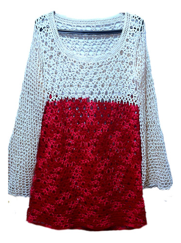 Buzo Dama,hecho A Mano. Crochet. Nuevo.t.l/xl.único.