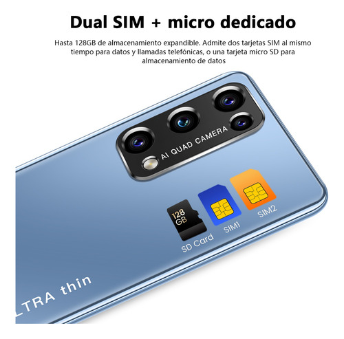 Teléfono Inteligente Android Barato V27 5.45 Pulgadas Ram 1 Gb Y Rom 8 Gb Gris