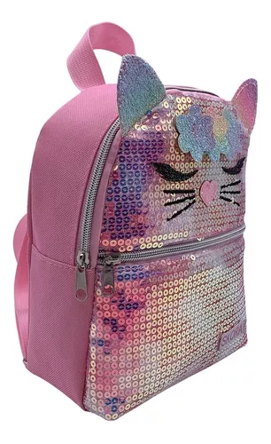 Mochila Nena Rosa Lentejuelas 10 PuLG