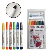 Comprar Marcador X6 Tinta Comestible Colores Primarios Reposteria