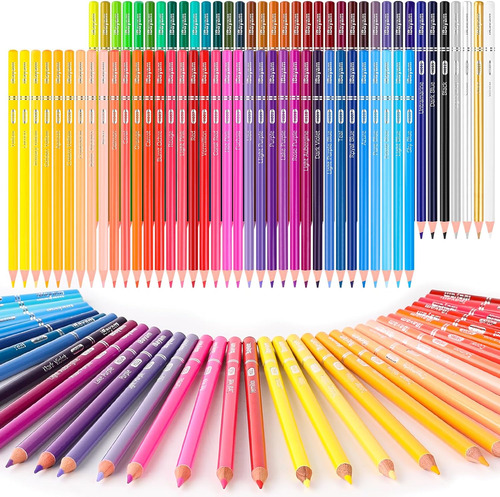 Lápices De Colores Ibayam De 72 Unidades Para Libros De Colo